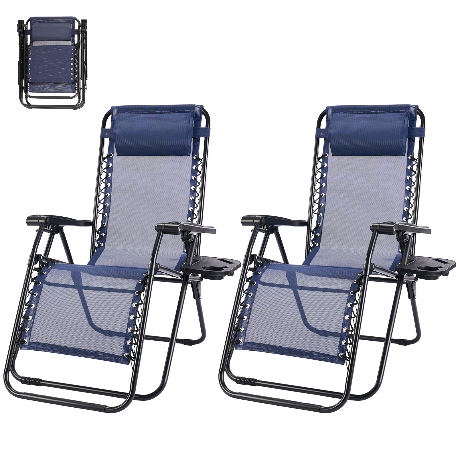 Outdoor Furniture Polywood - MCQ Outdoor Zero Gravity Chairs Set