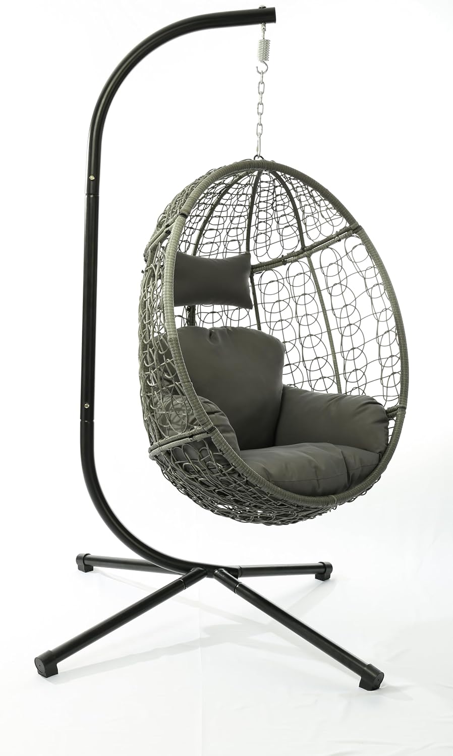 Hanging Egg Chair - Indoor Outdoor Egg Chair with Stand