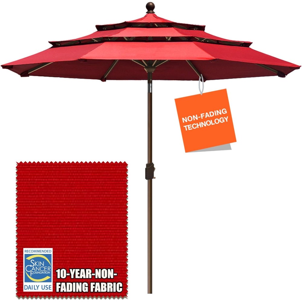 Outdoor Furniture Year Round - USA 10-Year-Non-Fading 9Ft 3 Tiers Market