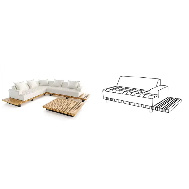 Waterproof Teak Wood Garden So - Outdoor Furniture Teak incelemesi ve fiyatı