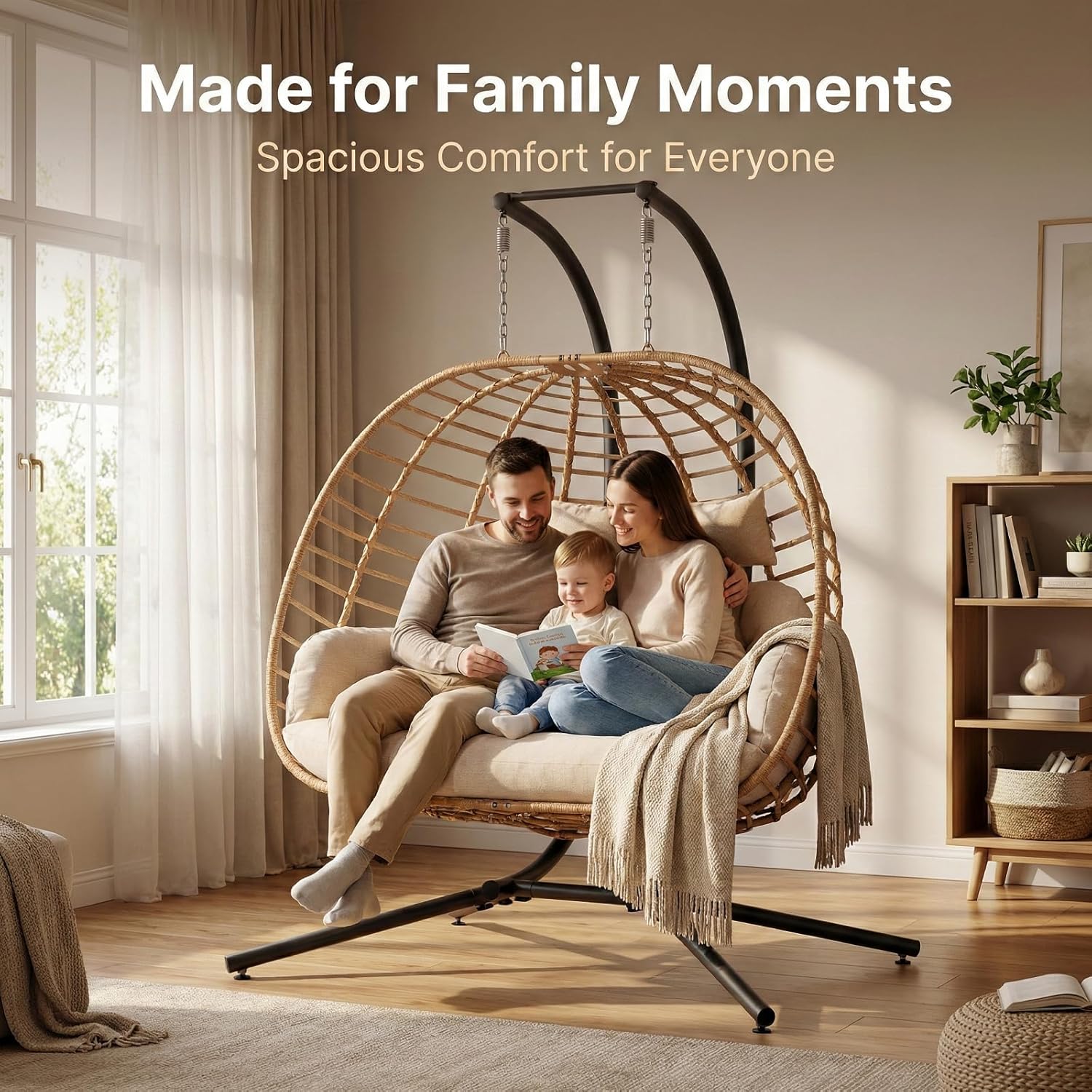 Double Hanging Egg Chair with  - Hanging Egg Chair incelemesi ve fiyatı
