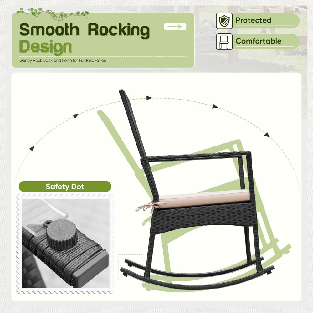 Flamaker Rocking Chair Outdoor - Outdoor Furniture Balcony incelemesi ve fiyatı