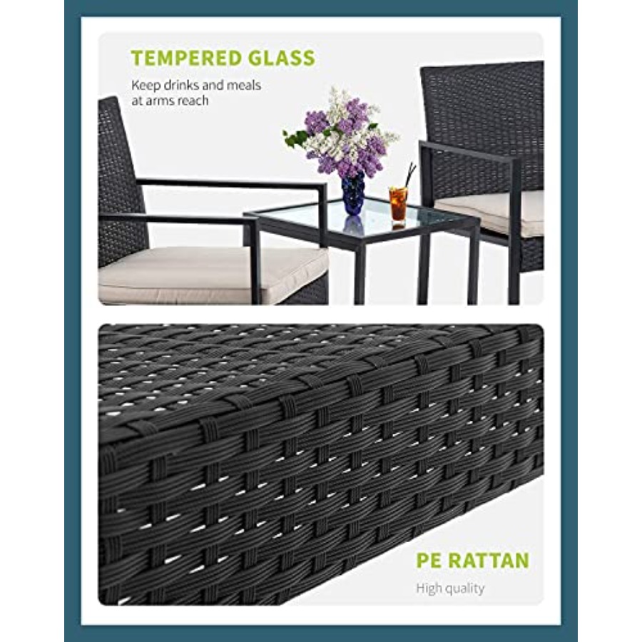 FDW 3 Pieces Outdoor Patio Fur - Outdoor Furniture In incelemesi ve fiyatı