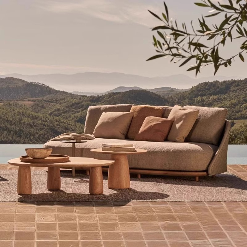 Nordic outdoor teak sofa villa - Outdoor Furniture Teak incelemesi ve fiyatı