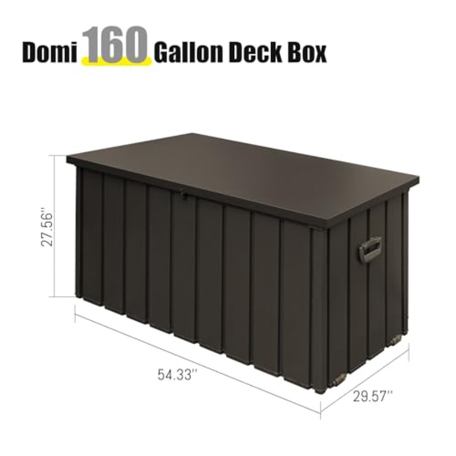 160 Gallon Deck Box Outdoor St - Outdoor Furniture Wood incelemesi ve fiyatı