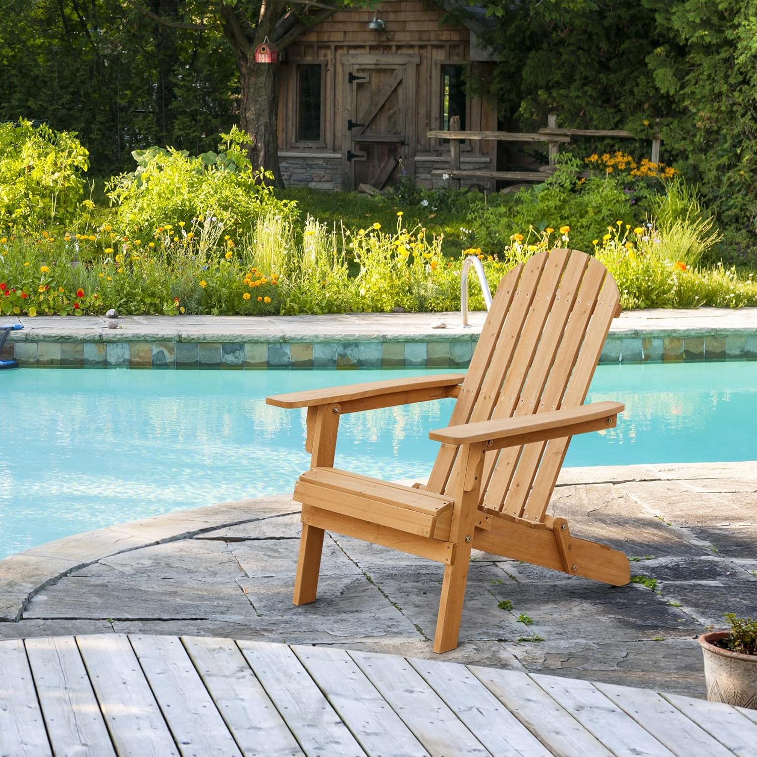 Folding Adirondack Chair Set o - Outdoor Furniture Polywood incelemesi ve fiyatı