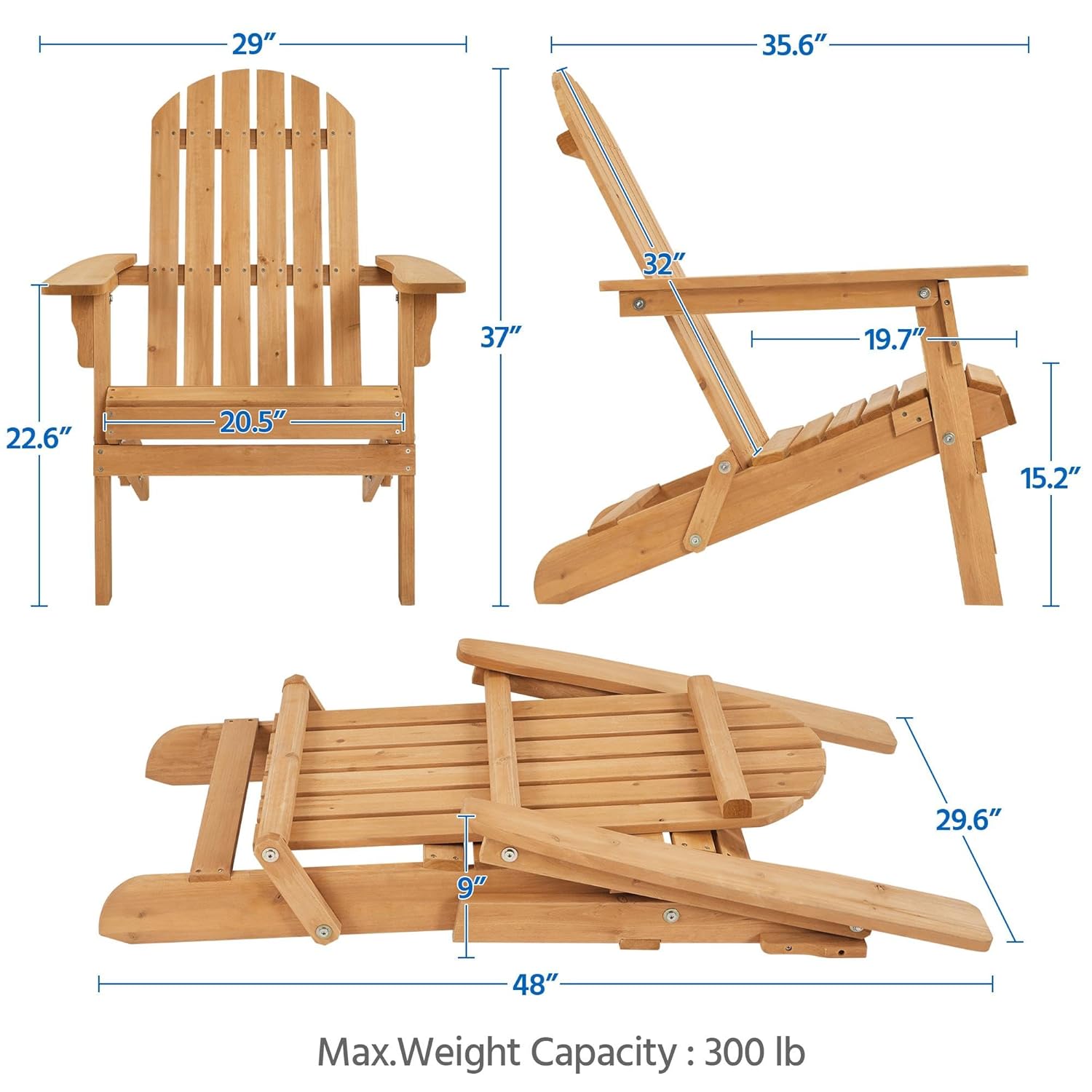 Folding Adirondack Chair Set o - Outdoor Furniture Polywood incelemesi ve fiyatı