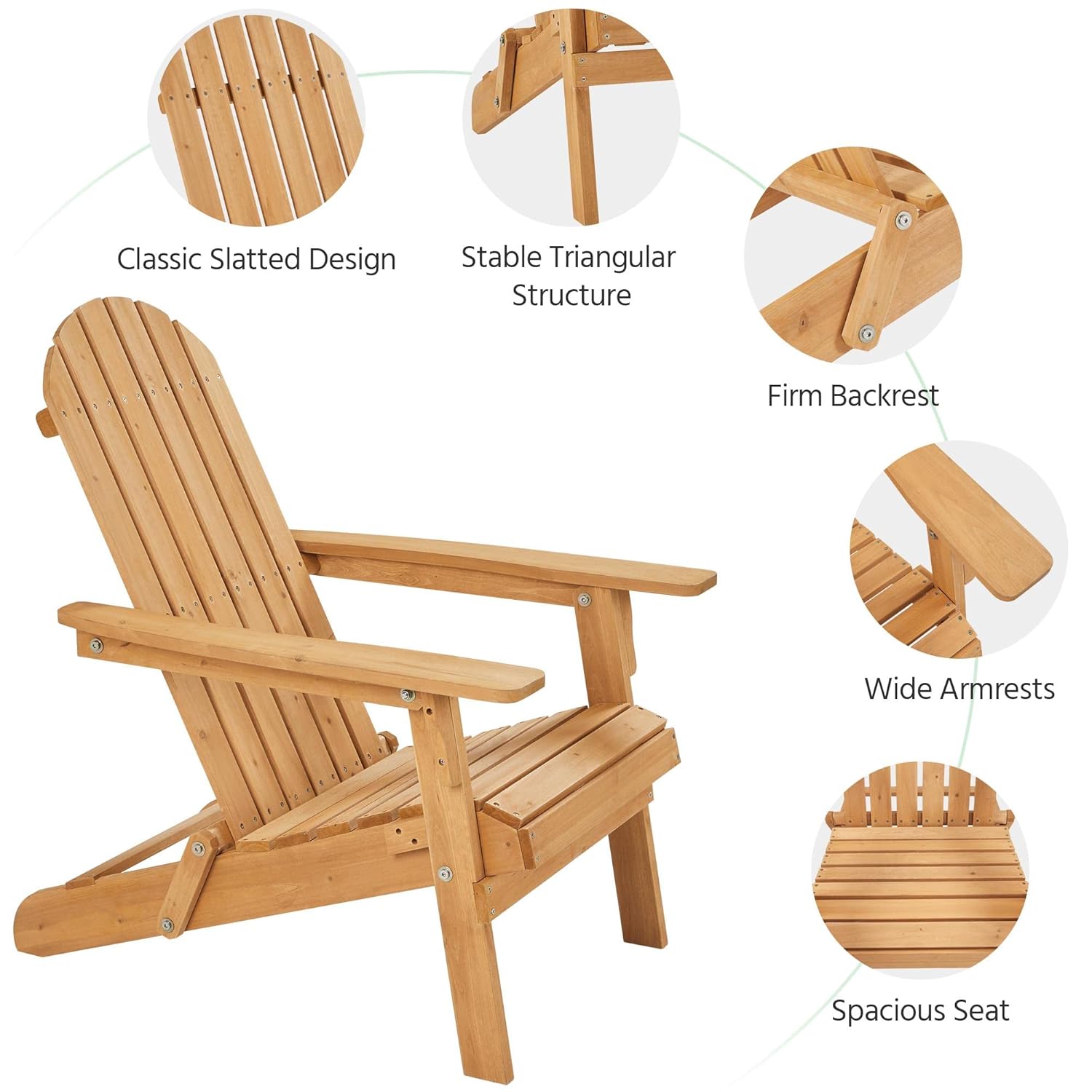 Folding Adirondack Chair Set o - Outdoor Furniture Polywood incelemesi ve fiyatı