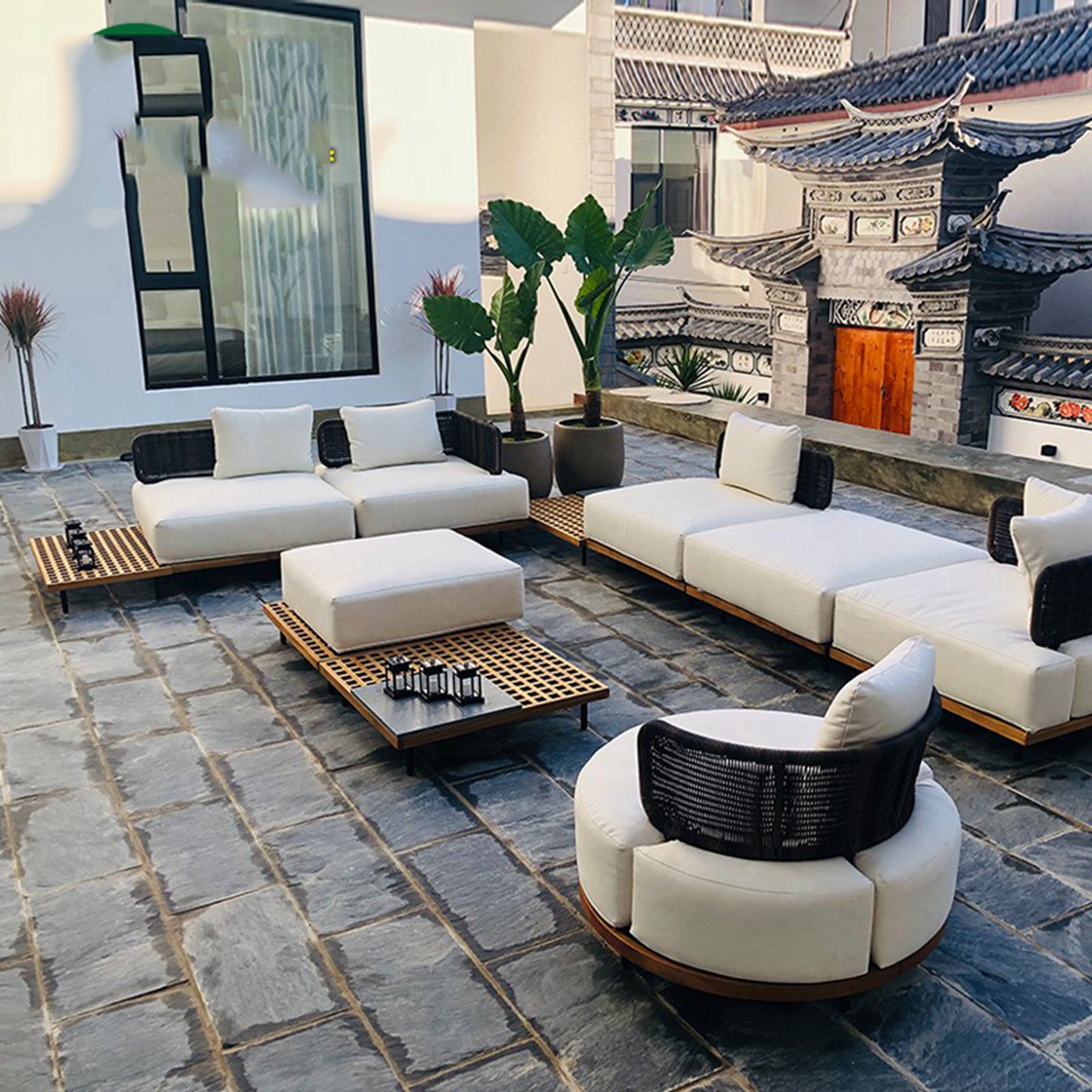 Indonesia Luxury Loveseat Pati - Outdoor Furniture Indonesia incelemesi ve fiyatı
