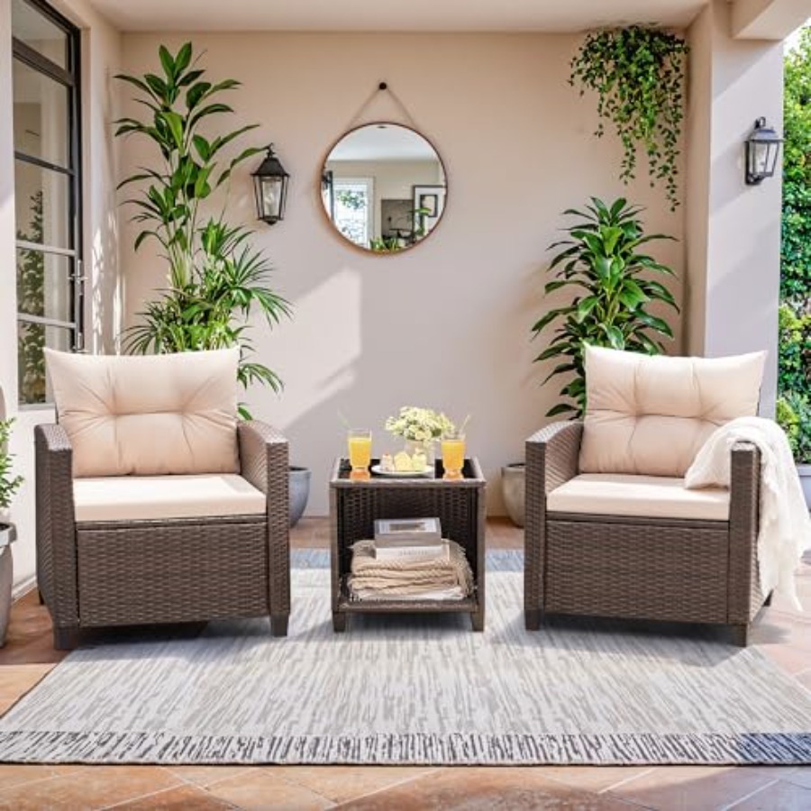 Devoko 3 Pieces Patio Furnitur - Outdoor Furniture In incelemesi ve fiyatı