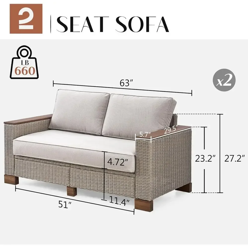 All-Weather Wicker 4-Piece Pat - Outdoor Furniture Legs incelemesi ve fiyatı
