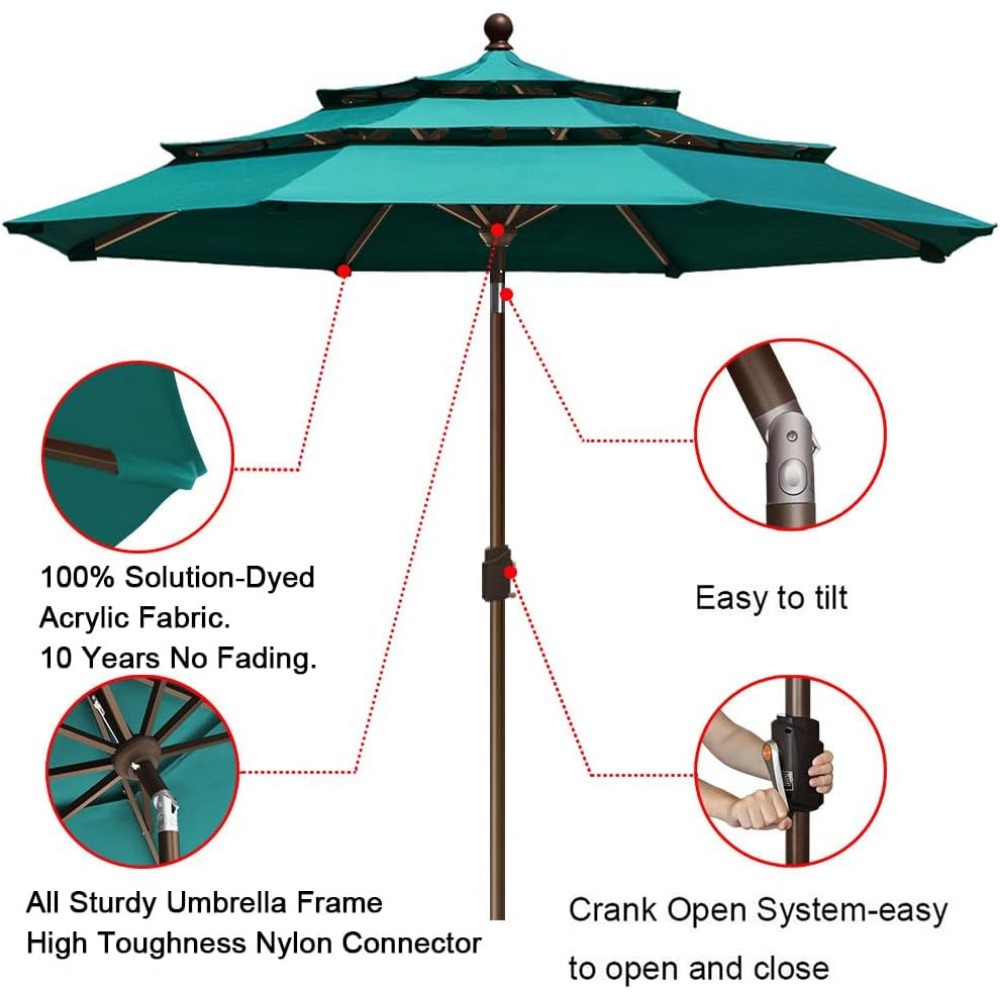 USA 10-Year-Non-Fading 9Ft 3 T - Outdoor Furniture Year Round incelemesi ve fiyatı