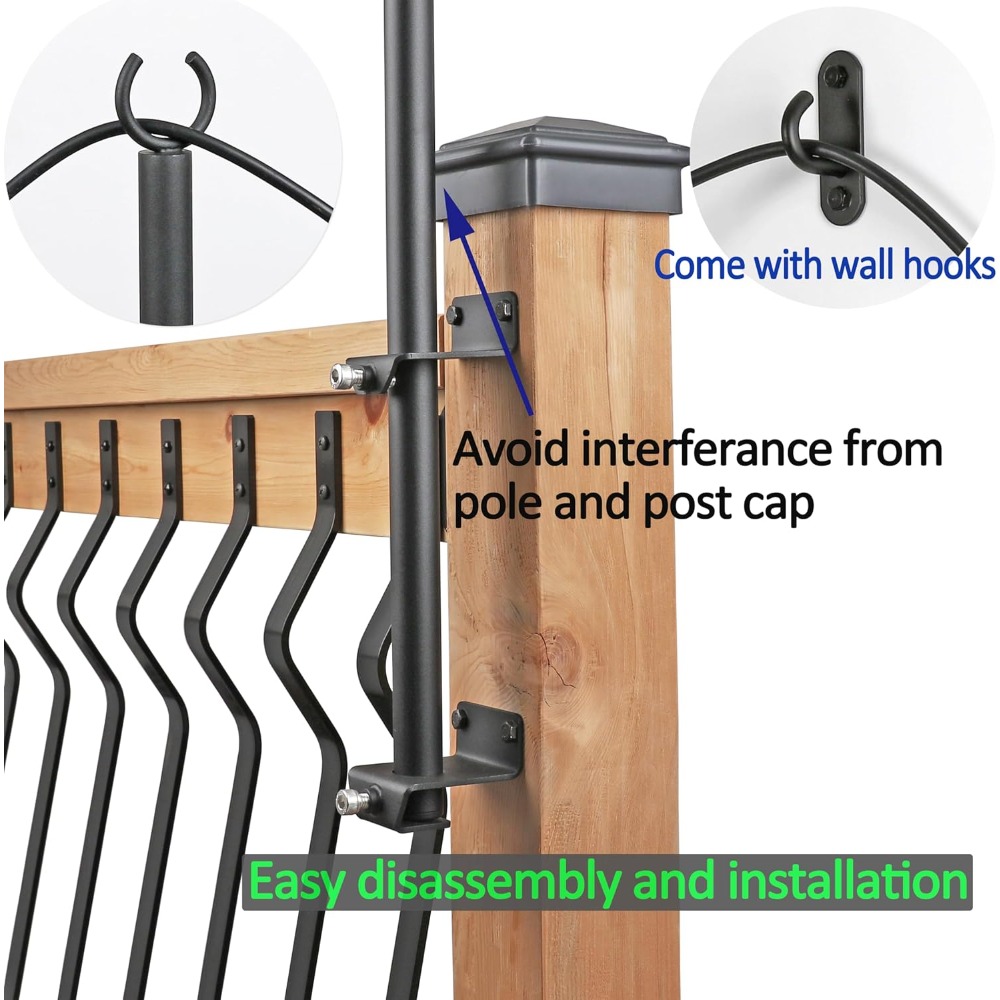 2 pack string light poles - st - Outdoor Furniture In incelemesi ve fiyatı