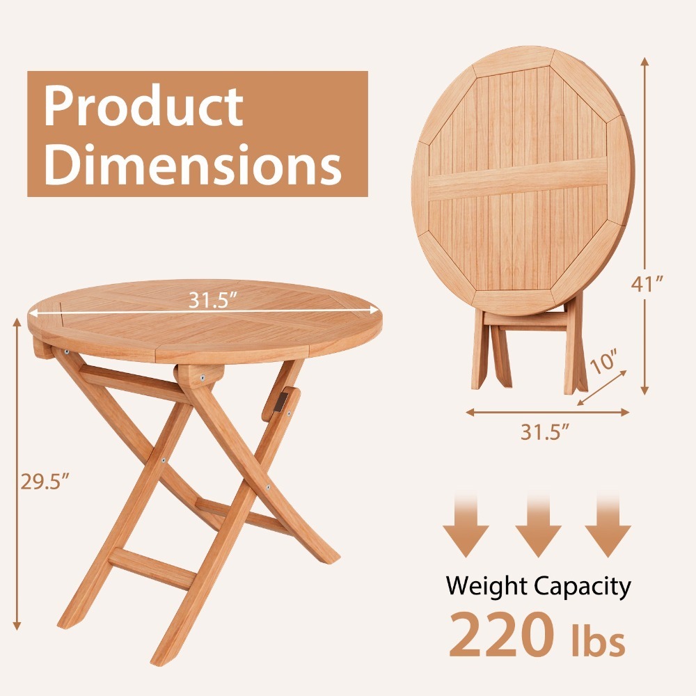 3PCS Outdoor Indonesia Teak Wo - Outdoor Furniture Indonesia incelemesi ve fiyatı