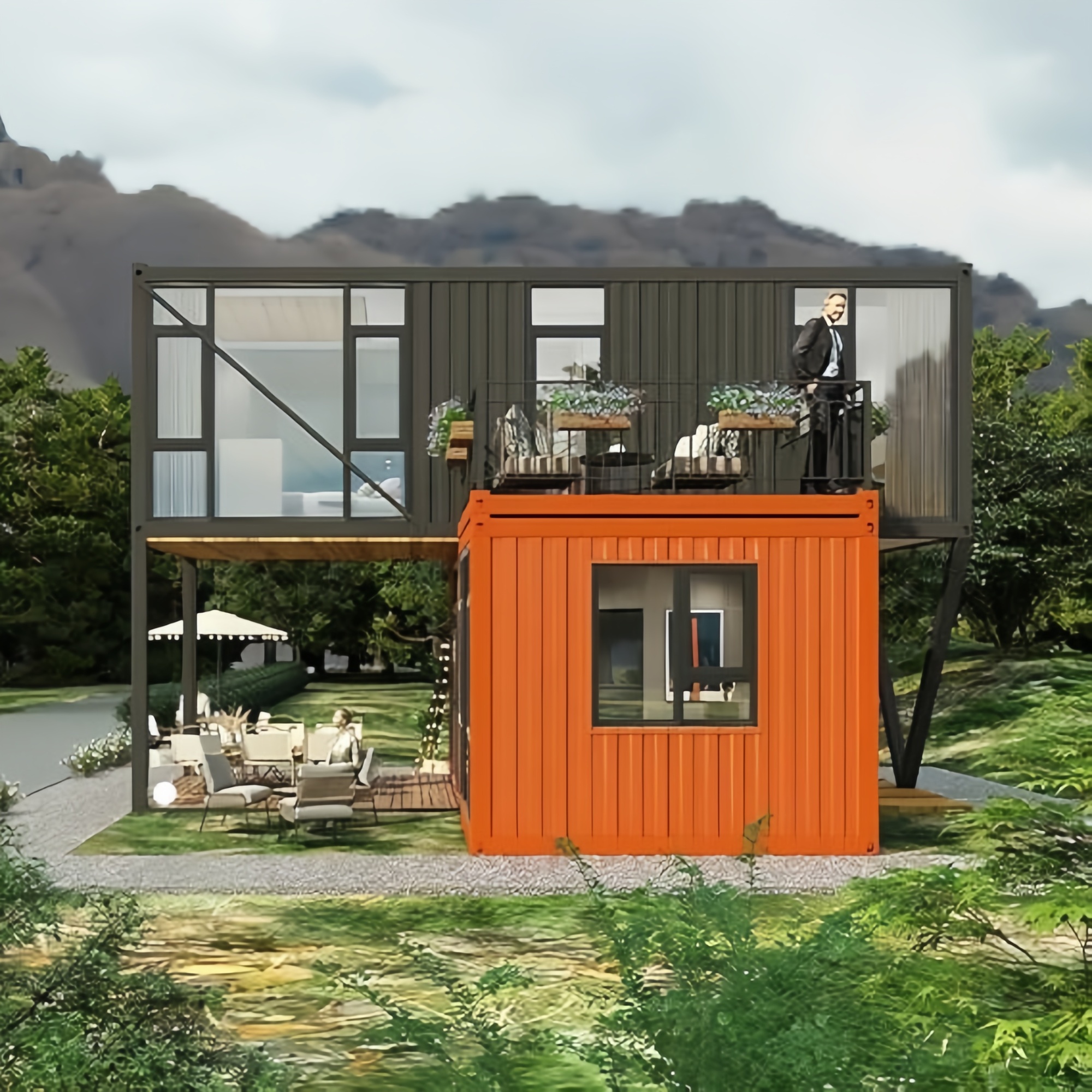 40FT Expandable Modular Prefab - Outdoor Furniture Kitchener incelemesi ve fiyatı