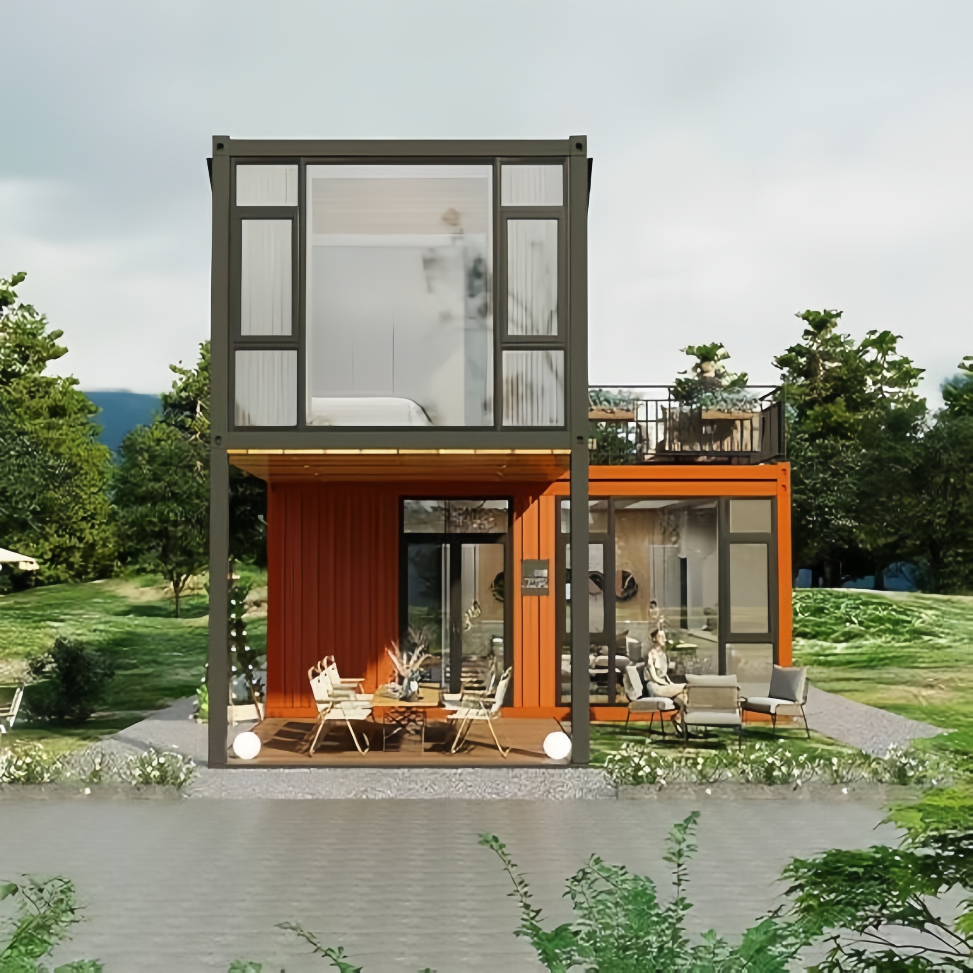 40FT Expandable Modular Prefab - Outdoor Furniture Kitchener incelemesi ve fiyatı