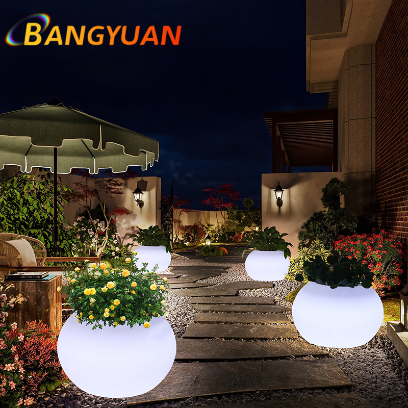 LED Glowing Garden Flower Pot  - Outdoor Furniture Balcony incelemesi ve fiyatı