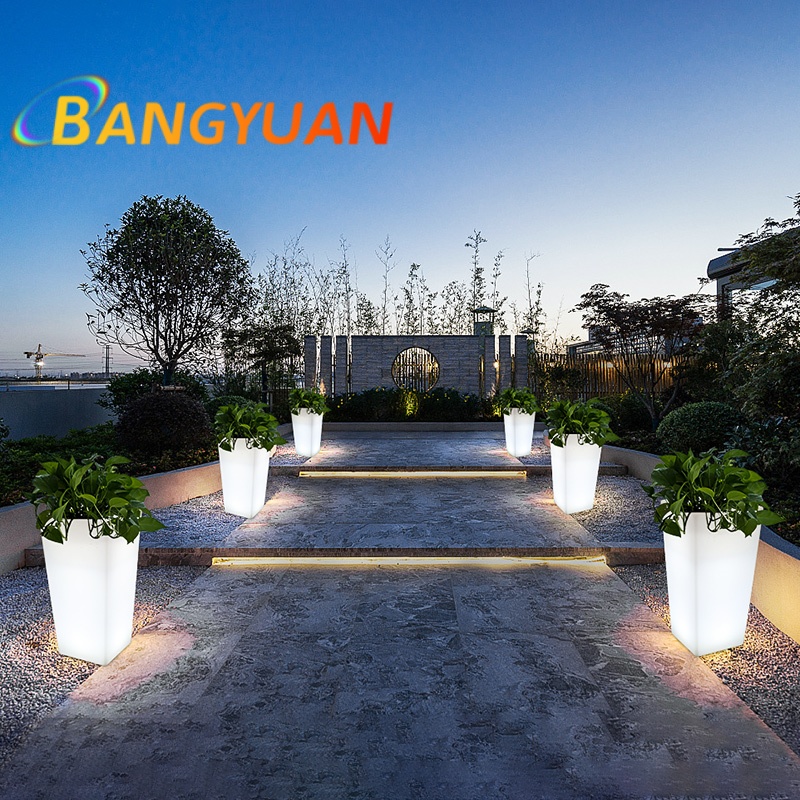 LED Glowing Garden Flower Pot  - Outdoor Furniture Balcony incelemesi ve fiyatı