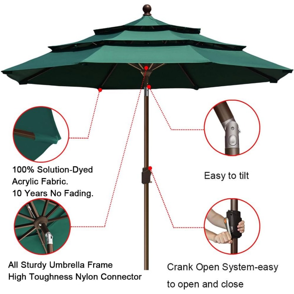 USA 10-Year-Non-Fading 9Ft 3 T - Outdoor Furniture Year Round incelemesi ve fiyatı