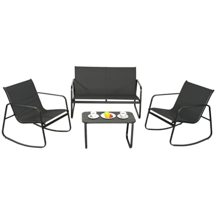 GEONKAI 4 Piece Patio Furnitur - Outdoor Furniture In incelemesi ve fiyatı