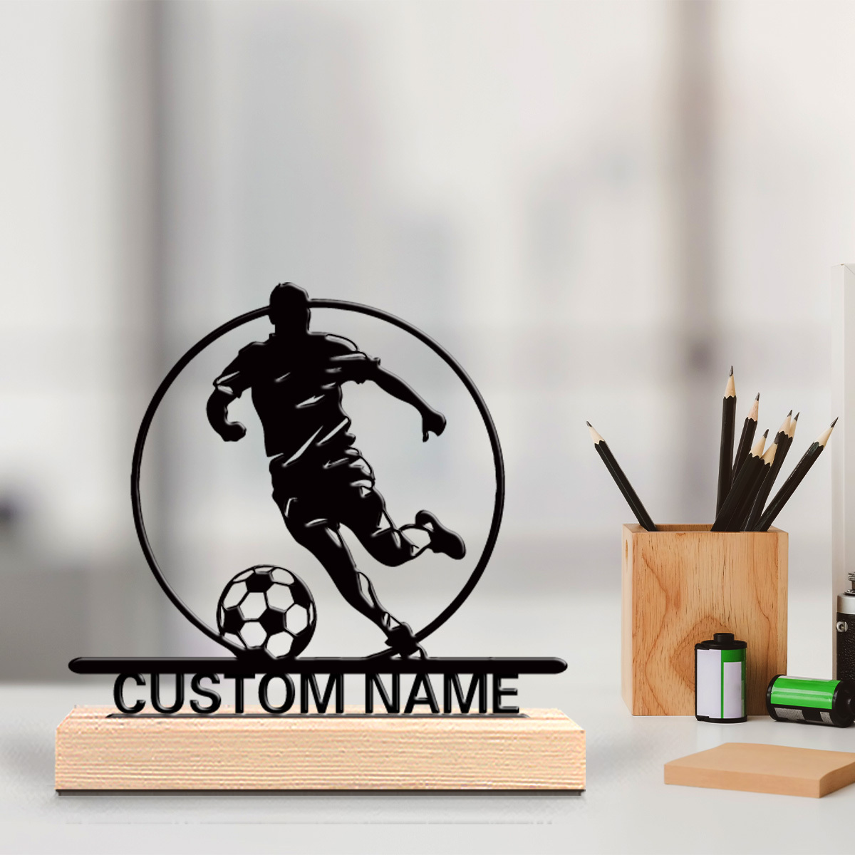 Custom Soccer Player Metal Sta - Outdoor Furniture Wood incelemesi ve fiyatı