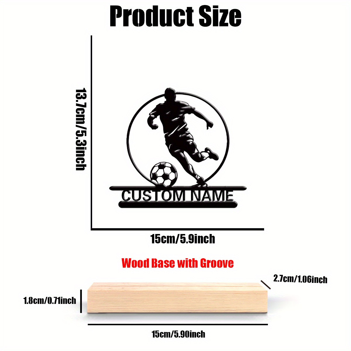 Custom Soccer Player Metal Sta - Outdoor Furniture Wood incelemesi ve fiyatı
