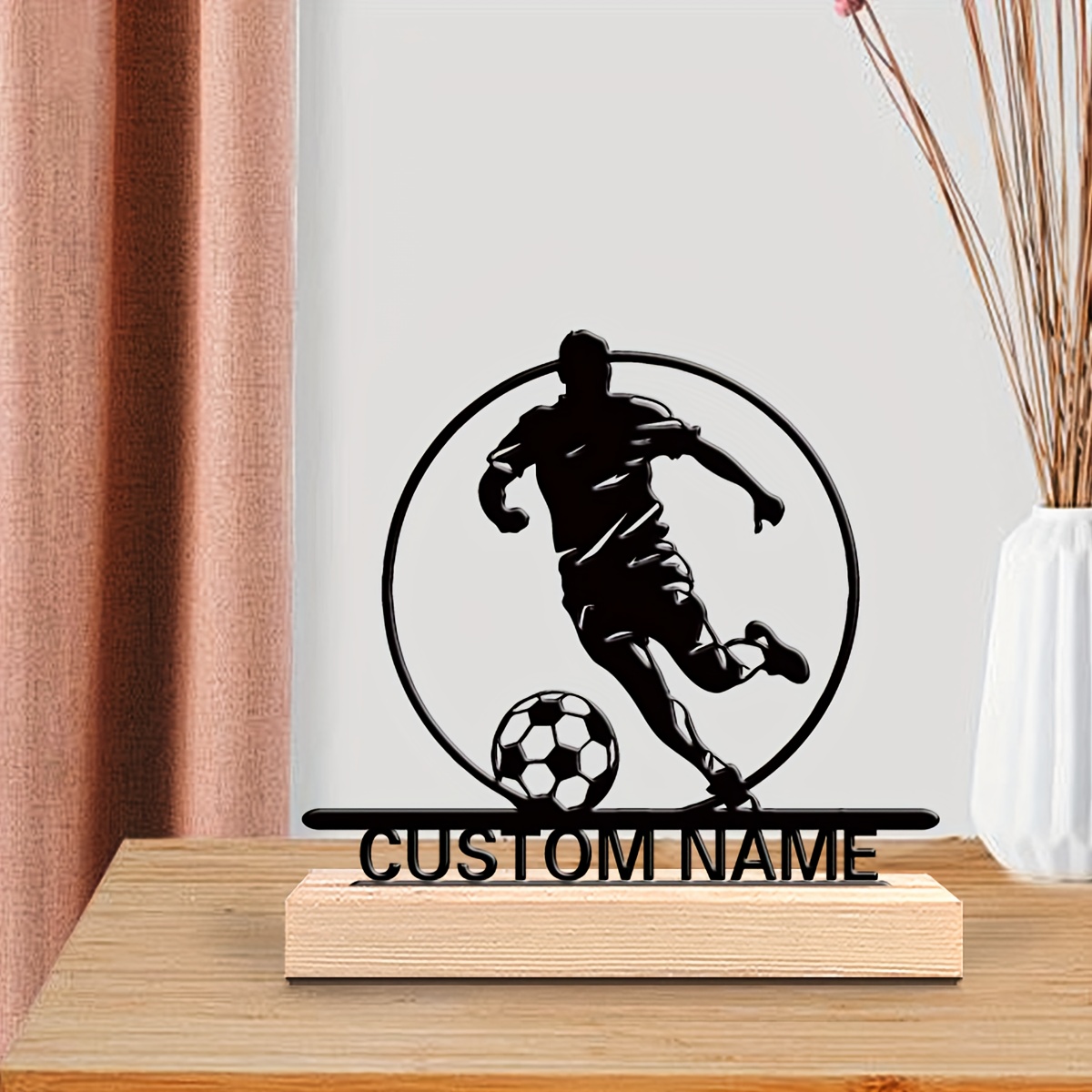 Custom Soccer Player Metal Sta - Outdoor Furniture Wood incelemesi ve fiyatı