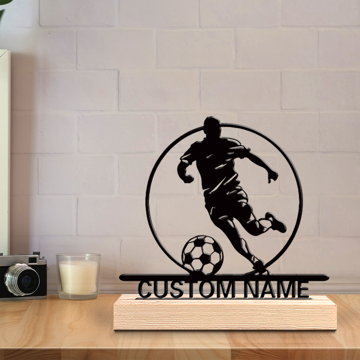 Custom Soccer Player Metal Sta - Outdoor Furniture Wood incelemesi ve fiyatı