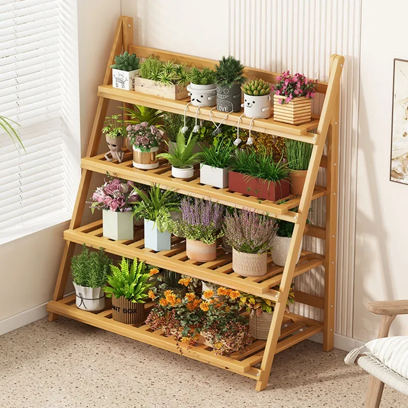 Solid Wood Flower Shelf Plant  - Outdoor Furniture Wood incelemesi ve fiyatı