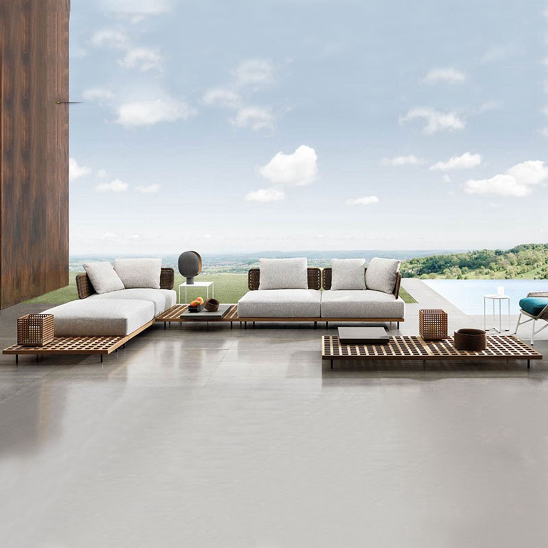 Indonesia Luxury Loveseat Pati - Outdoor Furniture Indonesia incelemesi ve fiyatı