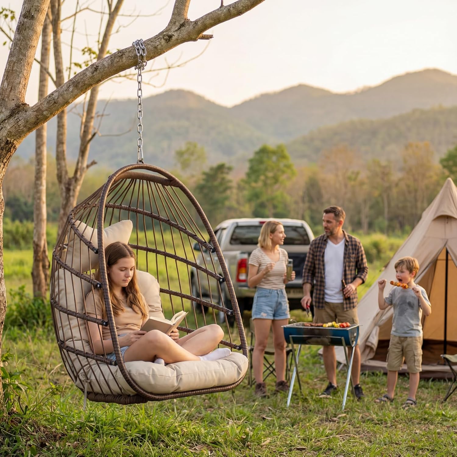 Outdoor Hanging Egg Chair With - Hanging Egg Chair incelemesi ve fiyatı