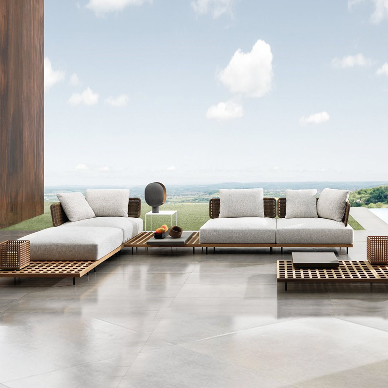qw-Outdoor Sofa Patio Villa Te - Outdoor Furniture Teak incelemesi ve fiyatı