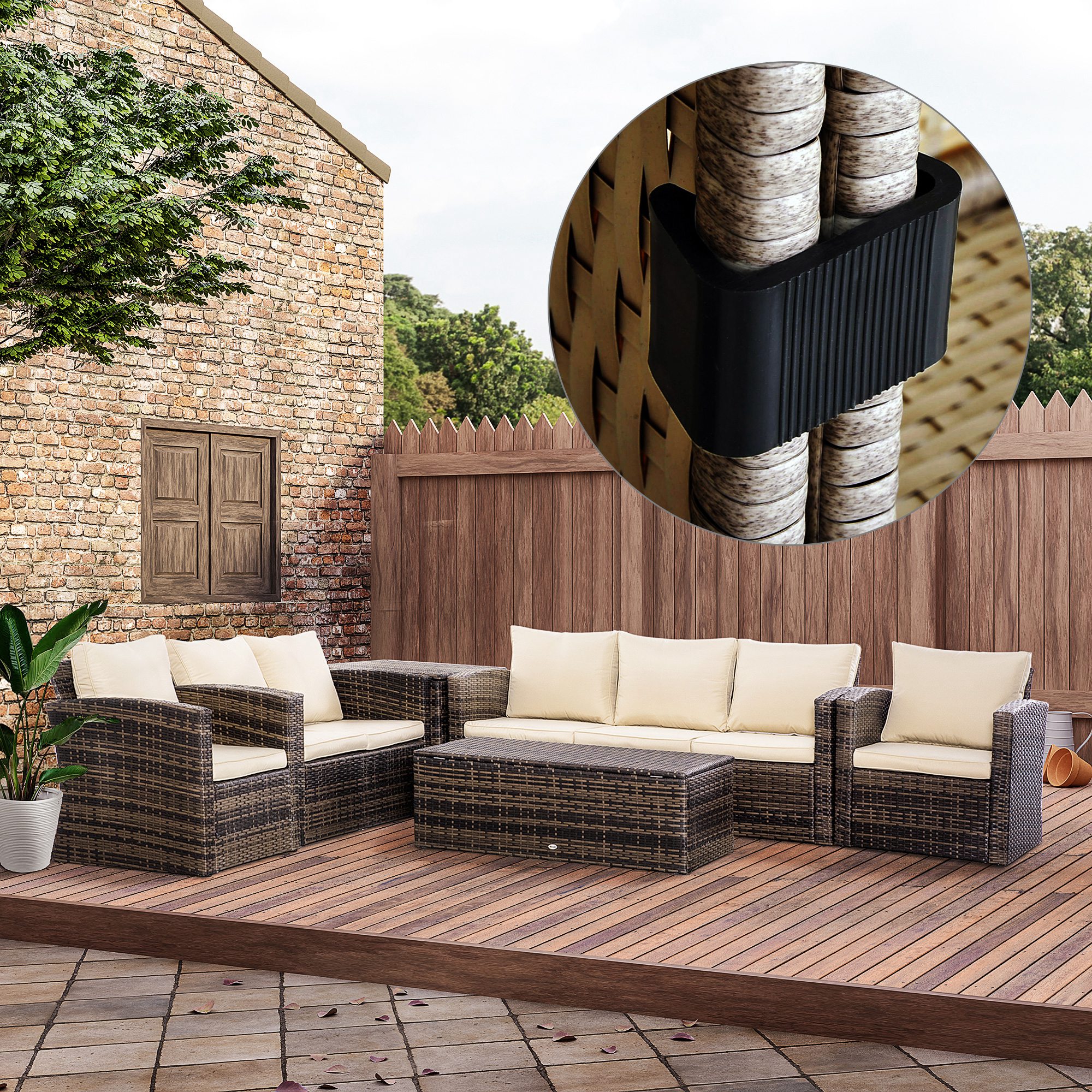 Set of 10 Outdoor Patio Wicker - Outdoor Furniture In incelemesi ve fiyatı