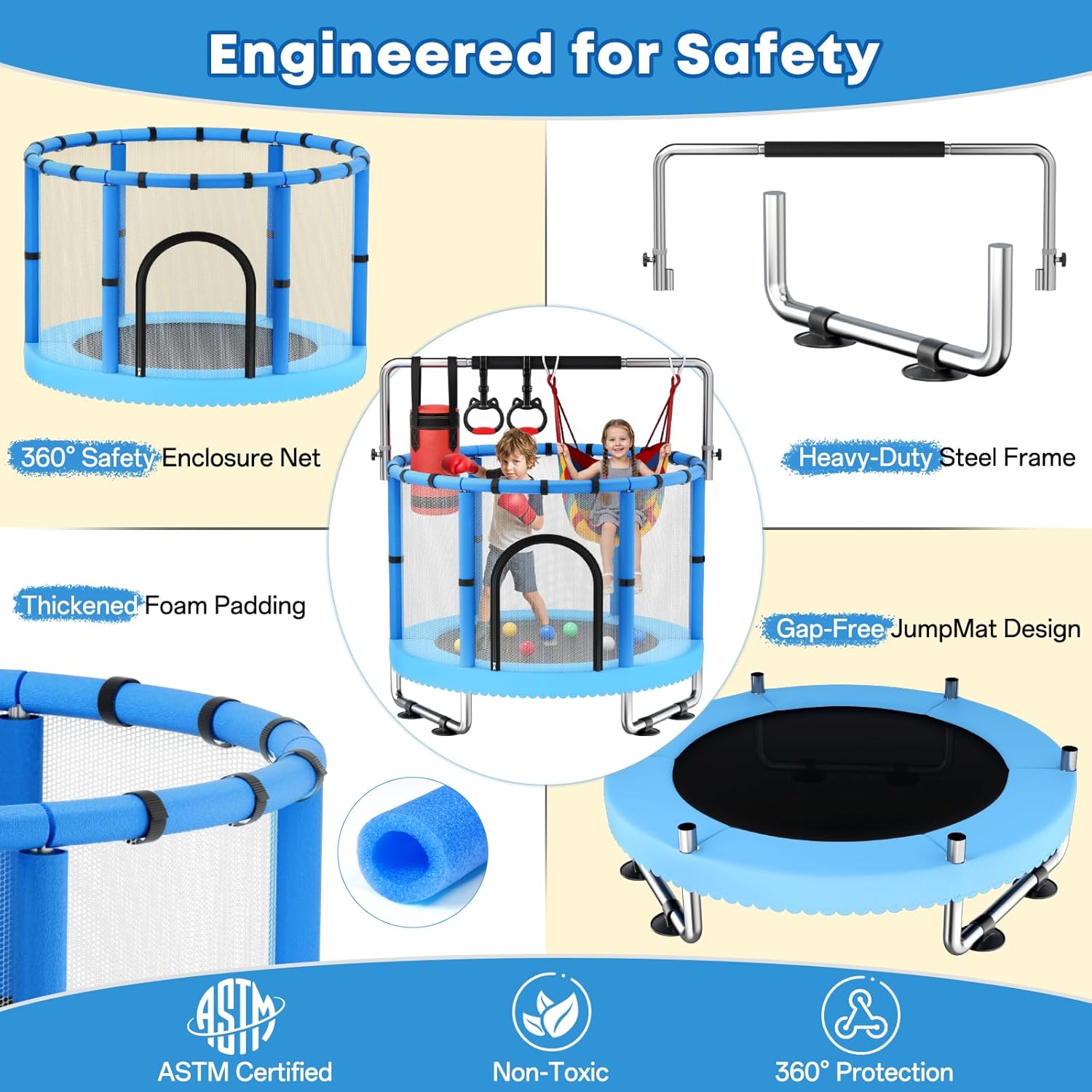 Toddler Trampoline,Trampoline  - Outdoor Furniture In incelemesi ve fiyatı