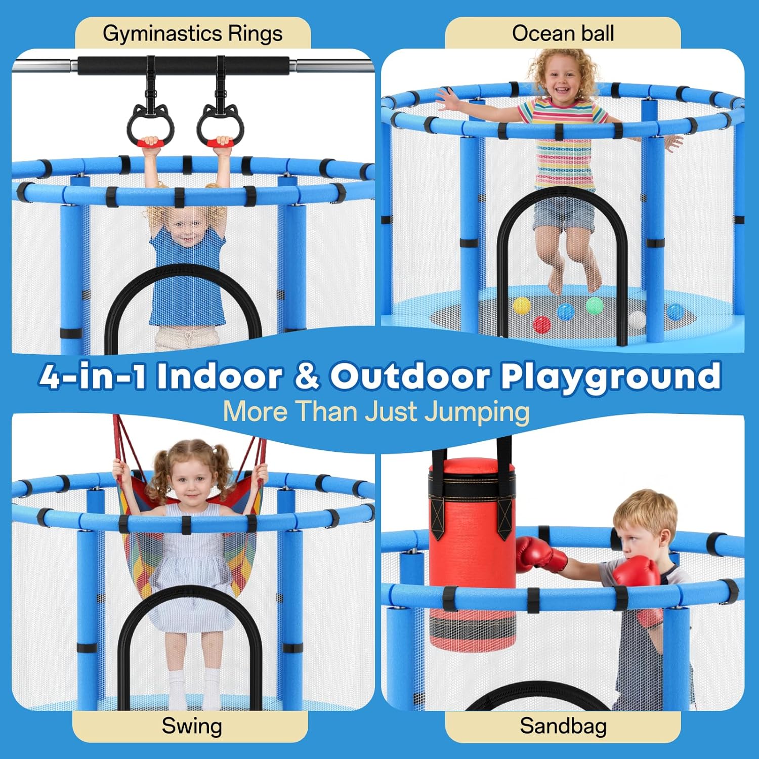 Toddler Trampoline,Trampoline  - Outdoor Furniture In incelemesi ve fiyatı