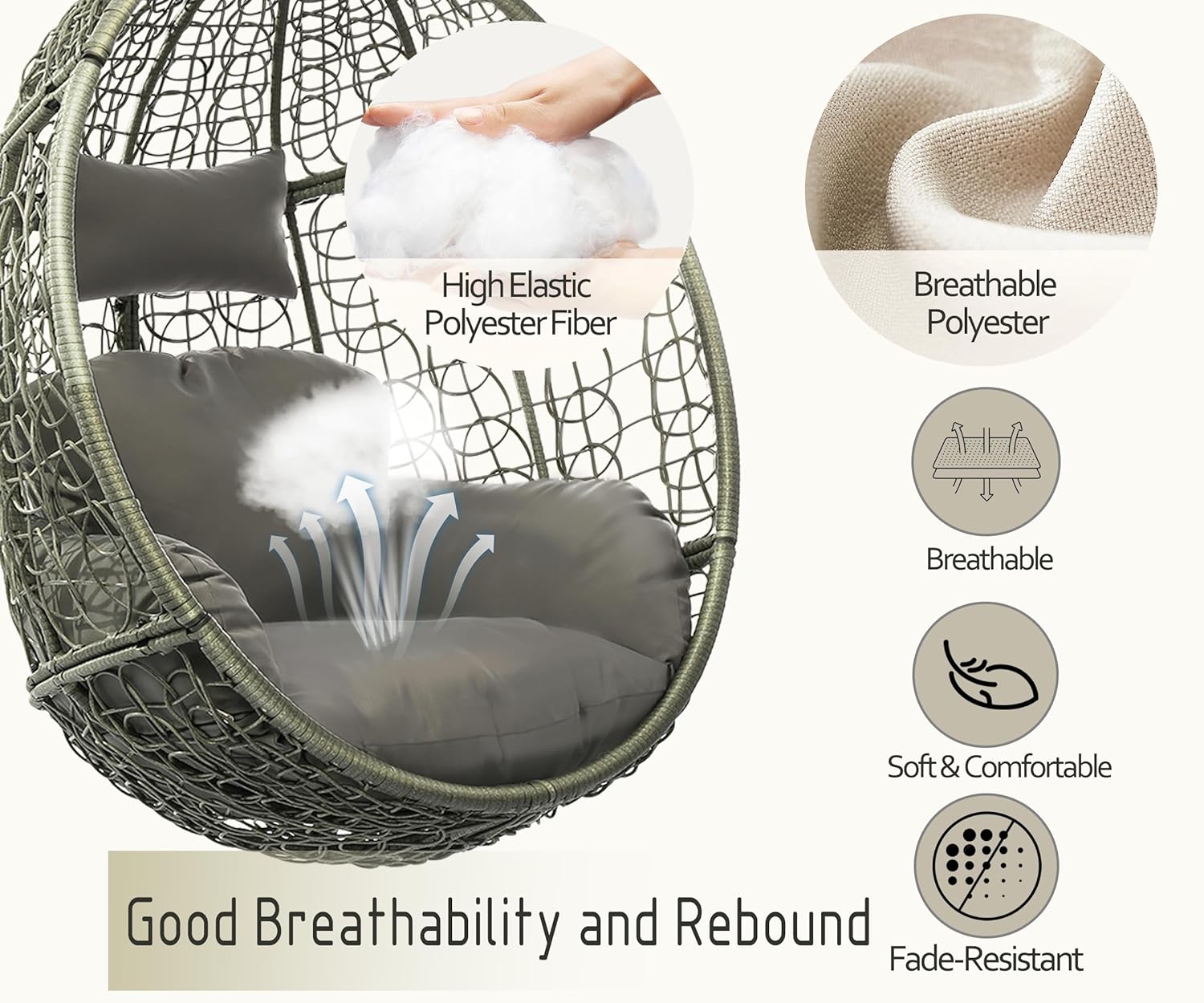Indoor Outdoor Egg Chair with  - Hanging Egg Chair incelemesi ve fiyatı