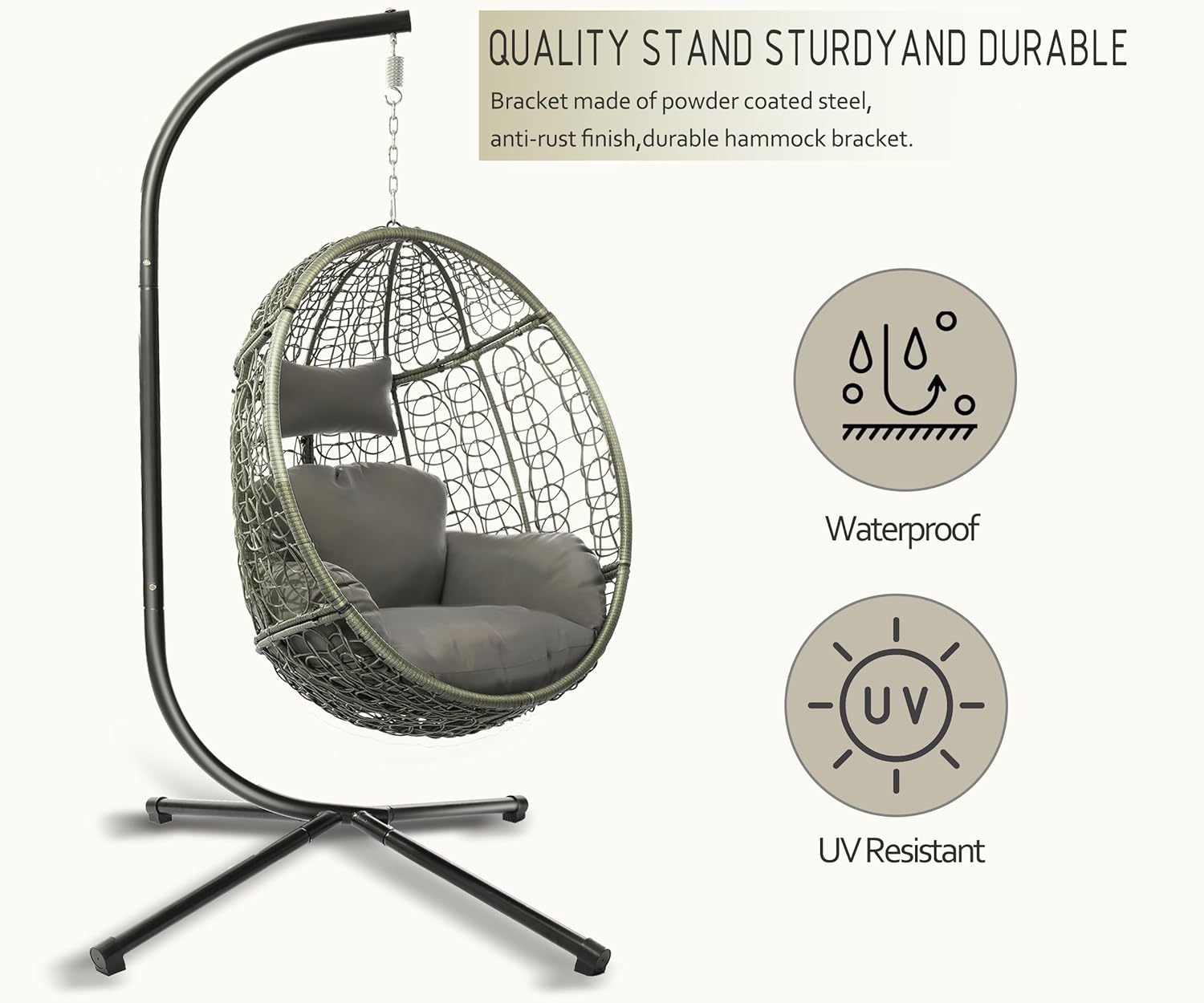 Indoor Outdoor Egg Chair with  - Hanging Egg Chair incelemesi ve fiyatı