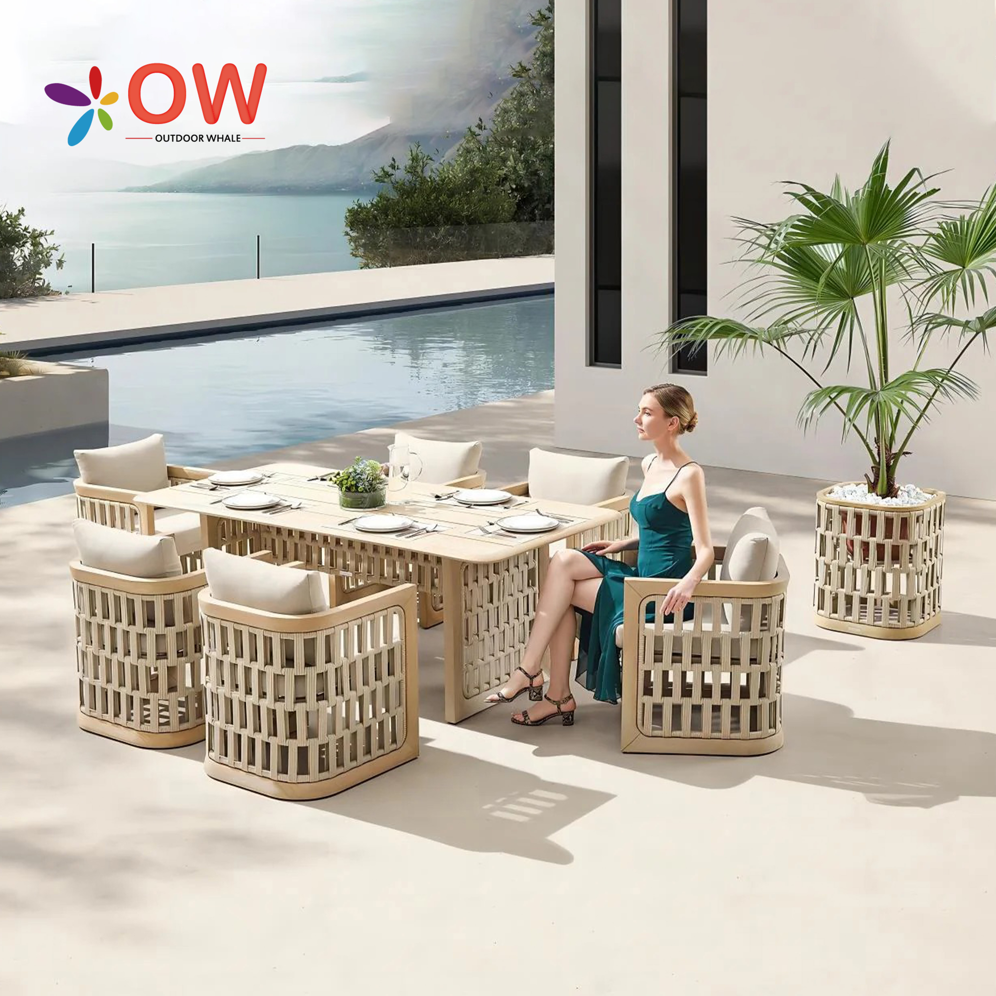Modern Dining Table Set For Ho - Outdoor Furniture Teak incelemesi ve fiyatı