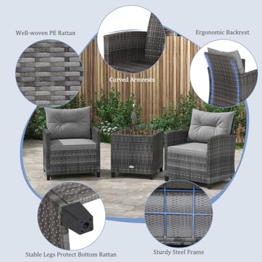 KOTEK 3 Piece Patio Furniture  - Outdoor Furniture In incelemesi ve fiyatı