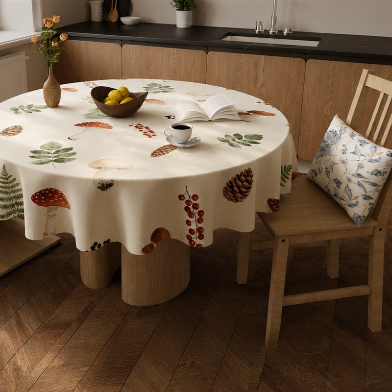 Reusable PVC Round Table Cloth - Outdoor Furniture Year Round incelemesi ve fiyatı