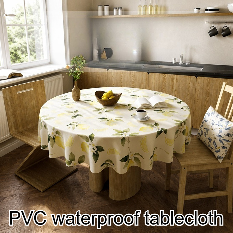Reusable PVC Round Table Cloth - Outdoor Furniture Year Round incelemesi ve fiyatı