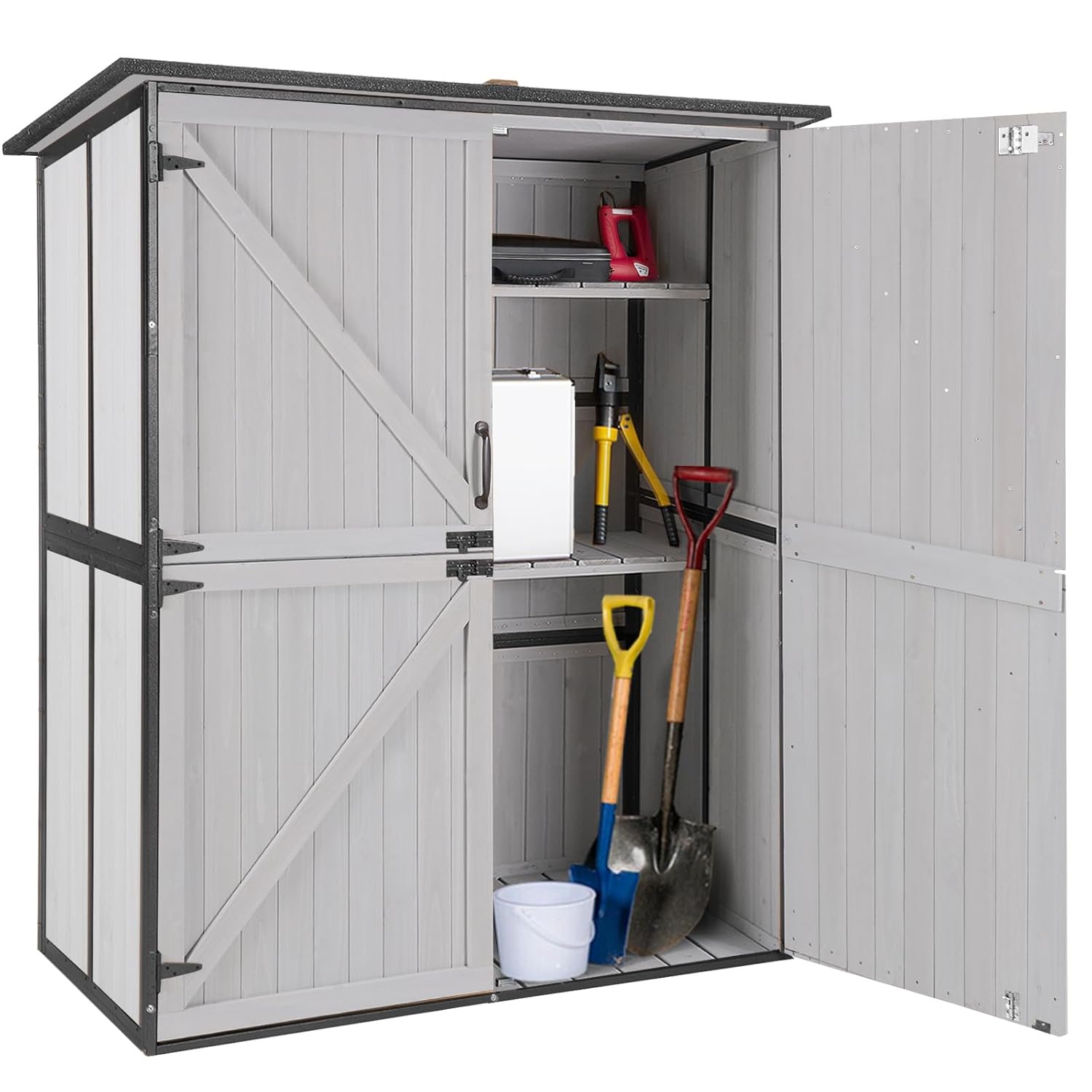 Outdoor Cabinet Storage Shed w - Outdoor Furniture Wood incelemesi ve fiyatı