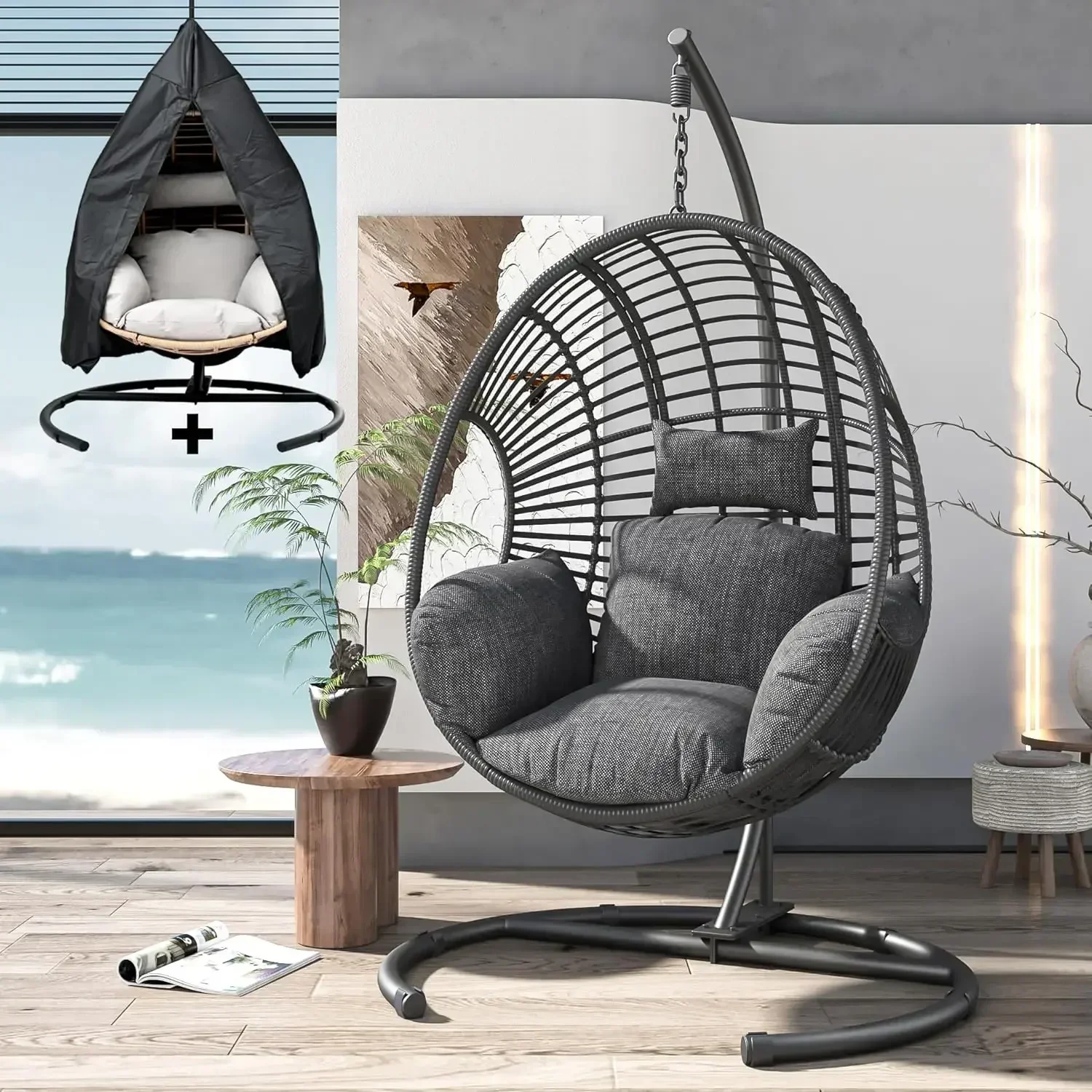 （XMSJ-Hot）Oversized Hanging Eg - Hanging Egg Chair incelemesi ve fiyatı