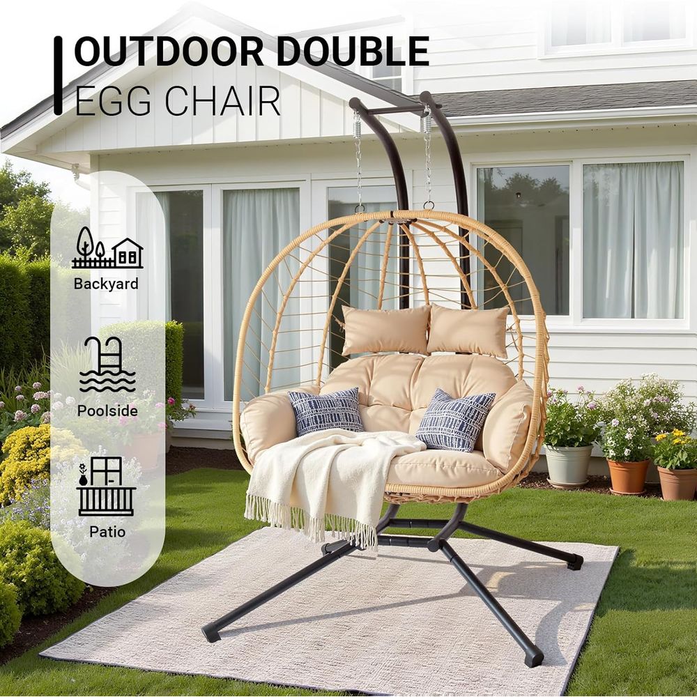 Patio Wicker Hanging Swing Egg - Hanging Egg Chair incelemesi ve fiyatı