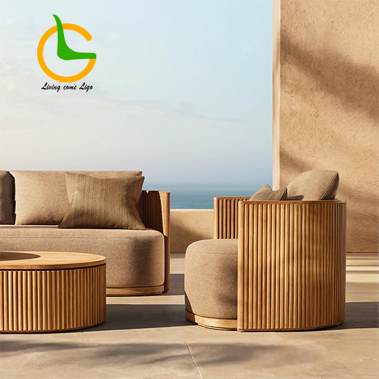 Luxury L-shaped Teak Wood Outd - Outdoor Furniture Teak incelemesi ve fiyatı
